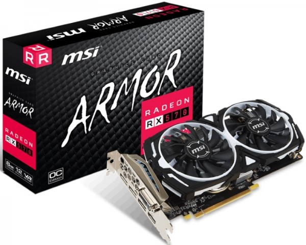 MSI AMD Radeon RX 570 8GB RX 570 ARMOR 8G OC